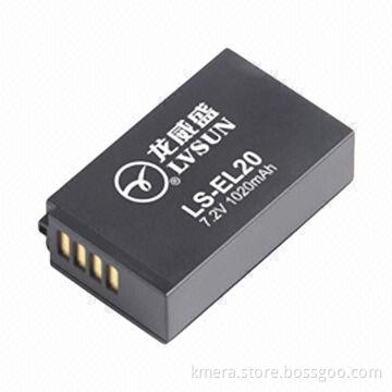 Digital Camera Battery with 1,020mAh Capacity, 7.2V Voltage, Fit for Nikon J1, Replace EN-EL20